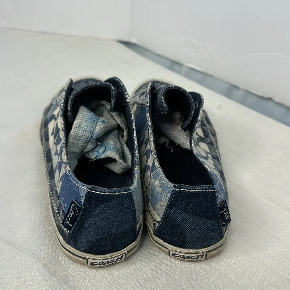Coach X Poppy Keeley Denim patchwork sneakers - Picture 3 of 8